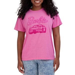 Barbie hot pink graphic t-shirt with corvette plus size xxl